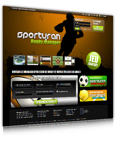 Manager de rugby en ligne gratuit.